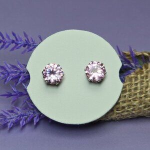 2/$15 October Simulated Pink Tourmaline‎ Earrings (NWOT)